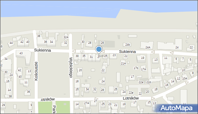 Nowy Dwór Mazowiecki, Sukienna, 27, mapa Nowy Dwór Mazowiecki