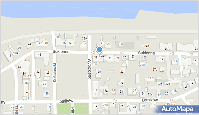 Nowy Dwór Mazowiecki, Sukienna, 37, mapa Nowy Dwór Mazowiecki