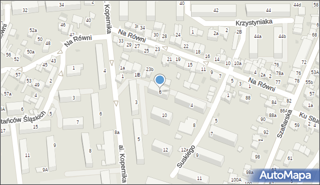 Nowy Targ, Suskiego Augustyna, 6, mapa Nowego Targu