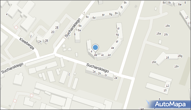 Oleśnica, Sucharskiego Henryka, mjr., 4a, mapa Oleśnica