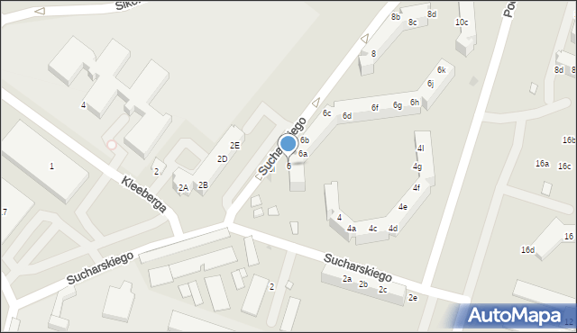 Oleśnica, Sucharskiego Henryka, mjr., 6, mapa Oleśnica