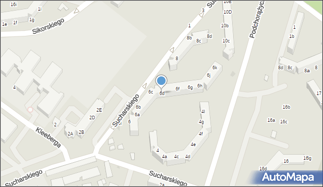 Oleśnica, Sucharskiego Henryka, mjr., 6d, mapa Oleśnica