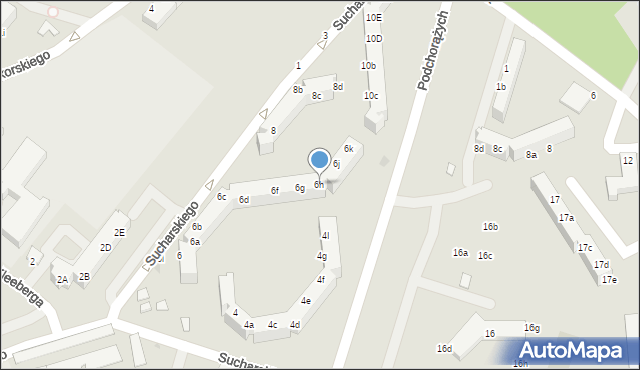 Oleśnica, Sucharskiego Henryka, mjr., 6h, mapa Oleśnica