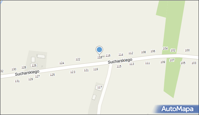 Olesno, Sucharskiego Henryka, mjr., 118, mapa Olesno