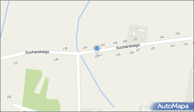 Olesno, Sucharskiego Henryka, mjr., 133, mapa Olesno
