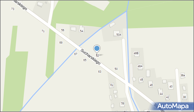 Olesno, Sucharskiego Henryka, mjr., 52, mapa Olesno