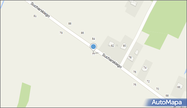 Olesno, Sucharskiego Henryka, mjr., 77, mapa Olesno