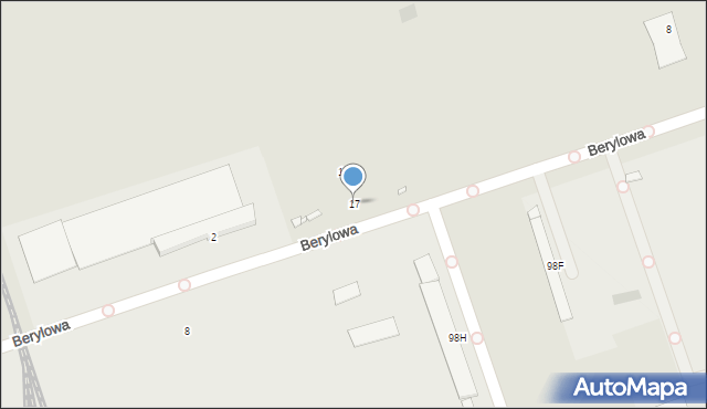 Opole, Sudecka, 17, mapa Opola