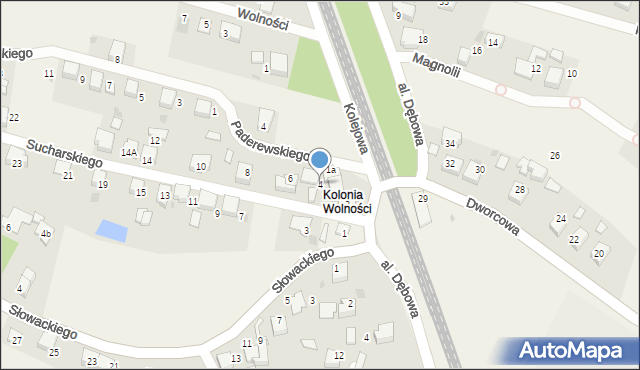 Piasek, Sucharskiego Henryka, mjr., 4, mapa Piasek