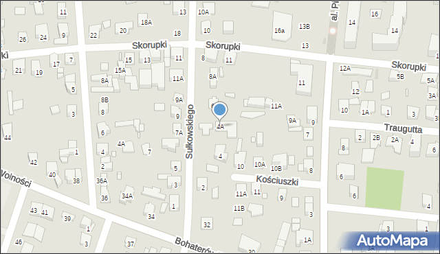 Piastów, Sułkowskiego Józefa, 4A, mapa Piastów