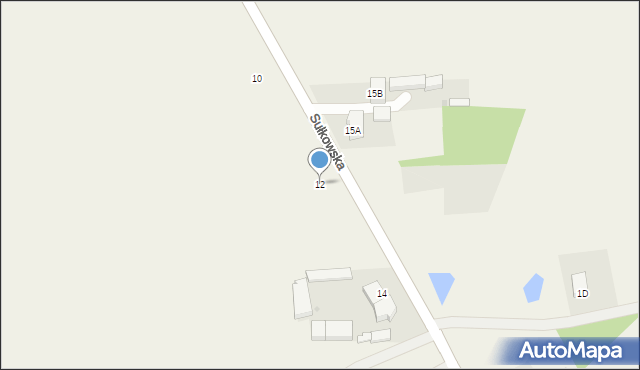 Piątek, Sułkowska, 12, mapa Piątek