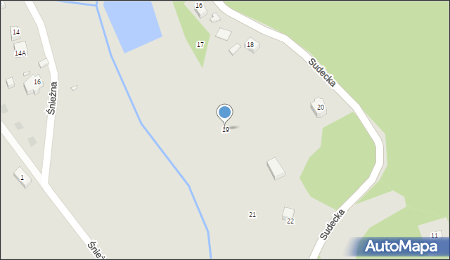 Piechowice, Sudecka, 19, mapa Piechowice