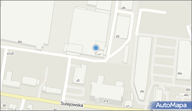 Piotrków Trybunalski, Sulejowska, 47c, mapa Piotrków Trybunalski