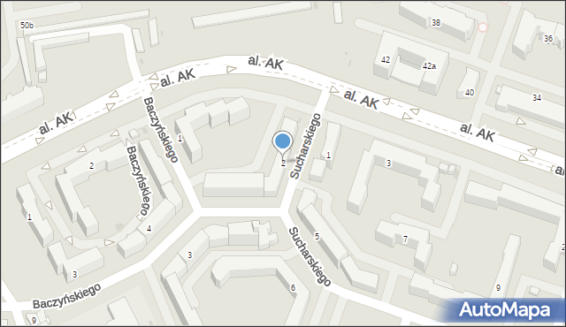 Płock, Sucharskiego Henryka, mjr., 2, mapa Płock