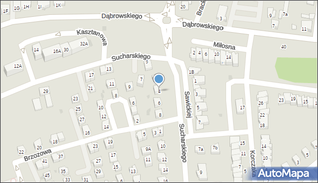 Polkowice, Sucharskiego Henryka, mjr., 4, mapa Polkowice