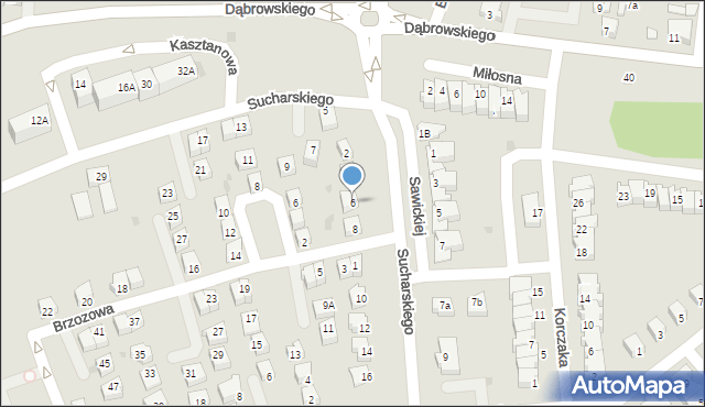 Polkowice, Sucharskiego Henryka, mjr., 6, mapa Polkowice