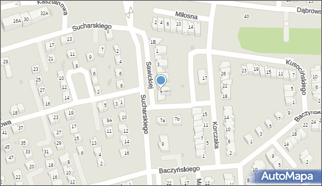 Polkowice, Sucharskiego Henryka, mjr., 7, mapa Polkowice