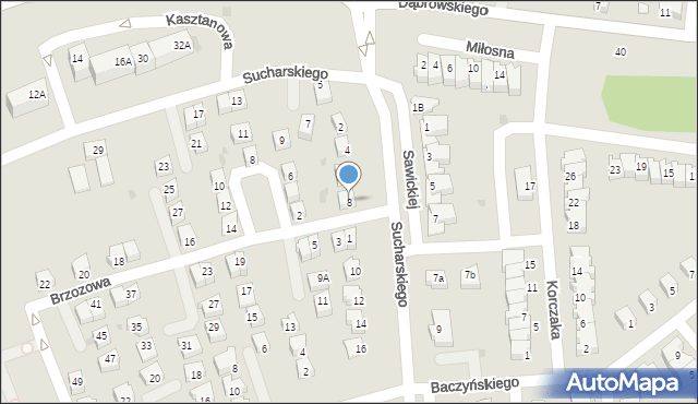 Polkowice, Sucharskiego Henryka, mjr., 8, mapa Polkowice