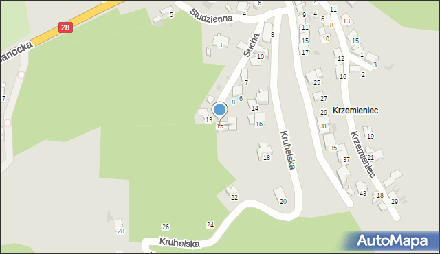 Przemyśl, Sucha, 15, mapa Przemyśla