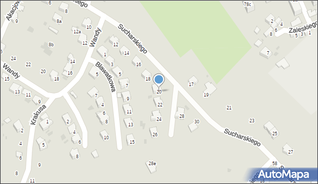 Przemyśl, Sucharskiego Henryka, mjr., 20, mapa Przemyśla
