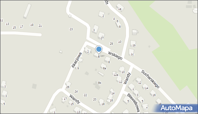 Przemyśl, Sucharskiego Henryka, mjr., 6, mapa Przemyśla