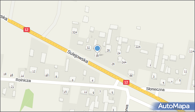 Przygłów, Sulejowska, 30, mapa Przygłów