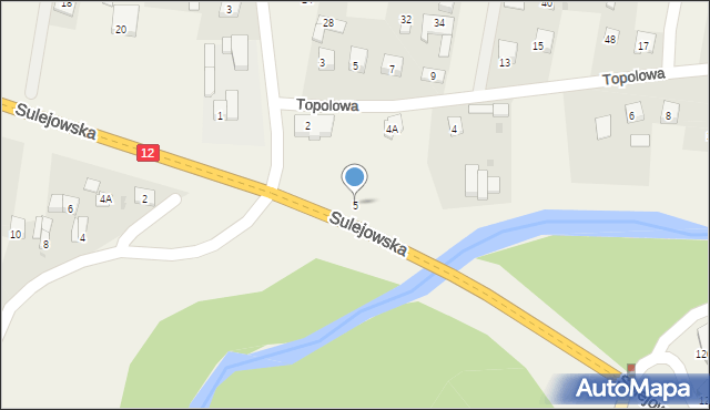 Przygłów, Sulejowska, 5, mapa Przygłów