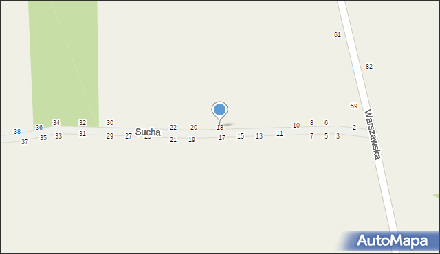 Psucin, Sucha, 18, mapa Psucin