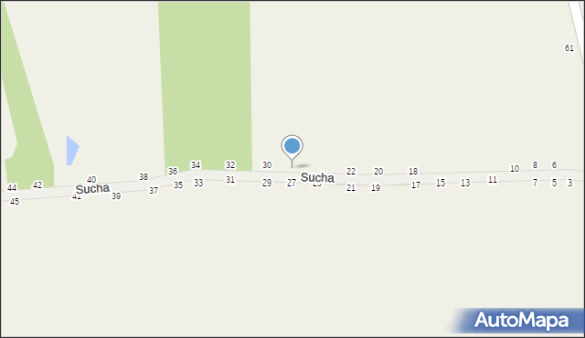 Psucin, Sucha, 28, mapa Psucin