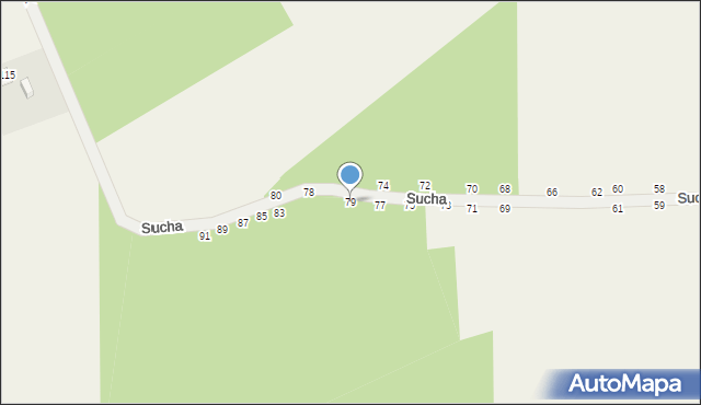 Psucin, Sucha, 79, mapa Psucin