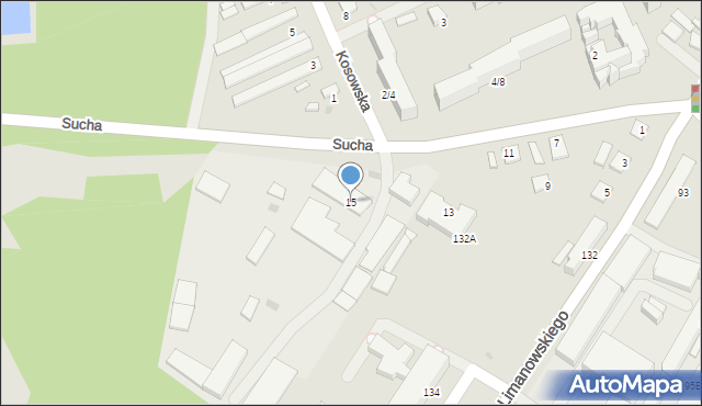 Radom, Sucha, 15, mapa Radomia