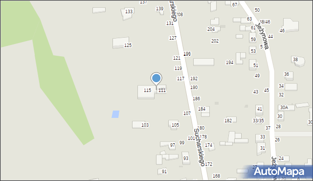 Radomsko, Sucharskiego Henryka, mjr., 113, mapa Radomsko