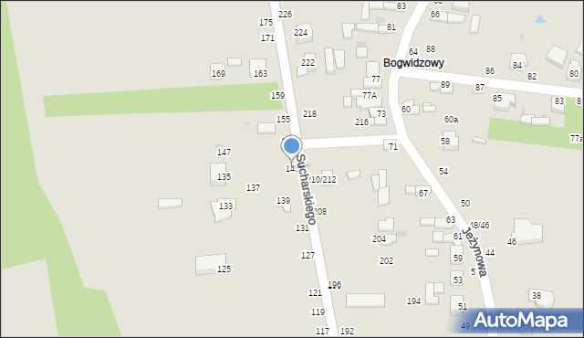 Radomsko, Sucharskiego Henryka, mjr., 143, mapa Radomsko