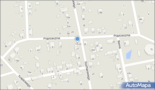 Radomsko, Sucharskiego Henryka, mjr., 27a, mapa Radomsko