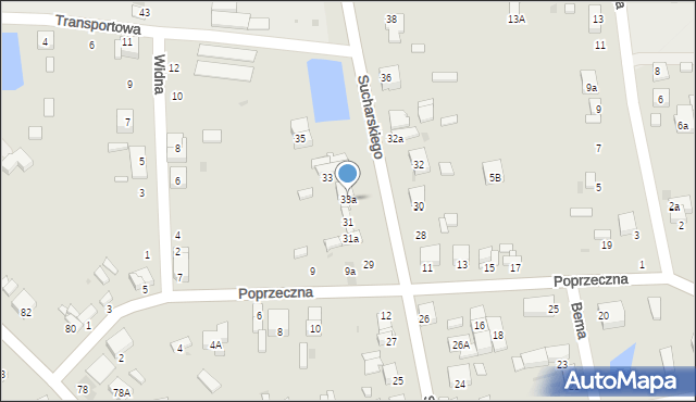 Radomsko, Sucharskiego Henryka, mjr., 33a, mapa Radomsko