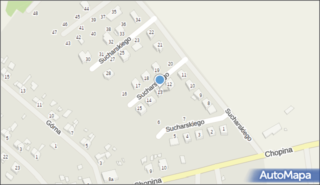 Resko, Sucharskiego Henryka, mjr., 13, mapa Resko