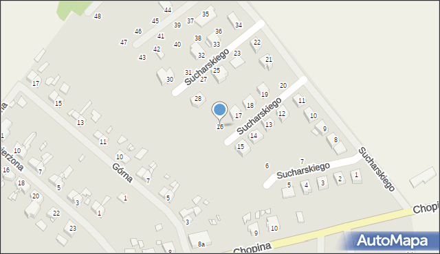 Resko, Sucharskiego Henryka, mjr., 16, mapa Resko