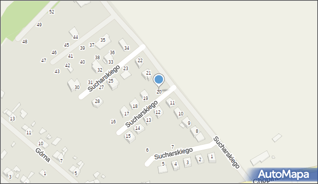 Resko, Sucharskiego Henryka, mjr., 20, mapa Resko