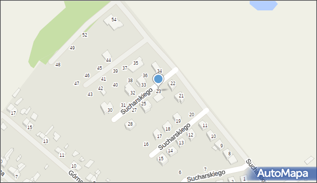 Resko, Sucharskiego Henryka, mjr., 23, mapa Resko