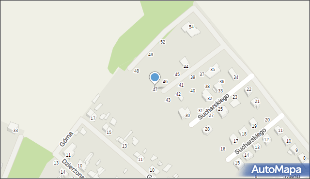 Resko, Sucharskiego Henryka, mjr., 47, mapa Resko