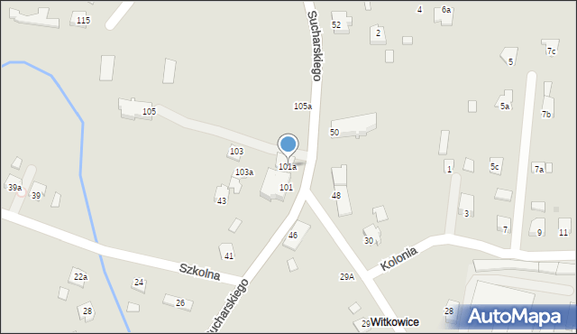 Ropczyce, Sucharskiego Henryka, mjr., 101a, mapa Ropczyce