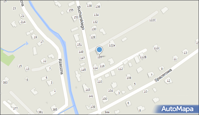 Ropczyce, Sucharskiego Henryka, mjr., 120, mapa Ropczyce