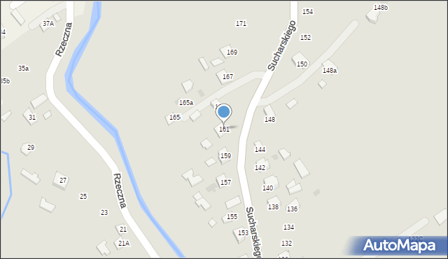 Ropczyce, Sucharskiego Henryka, mjr., 161, mapa Ropczyce