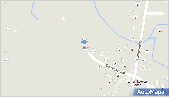 Ropczyce, Sucharskiego Henryka, mjr., 31b, mapa Ropczyce