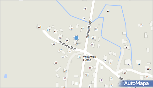 Ropczyce, Sucharskiego Henryka, mjr., 39, mapa Ropczyce