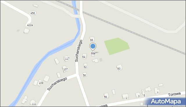 Ropczyce, Sucharskiego Henryka, mjr., 64a, mapa Ropczyce