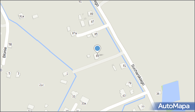 Ropczyce, Sucharskiego Henryka, mjr., 83, mapa Ropczyce