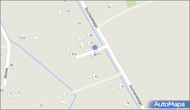 Ropczyce, Sucharskiego Henryka, mjr., 85, mapa Ropczyce