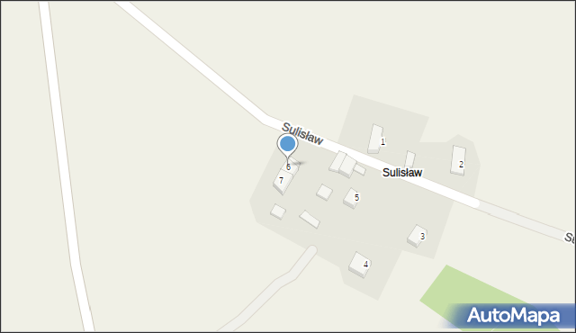 Różańsko, Sulisław, 6, mapa Różańsko