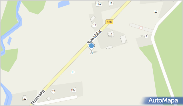 Rutka-Tartak, Suwalska, 11, mapa Rutka-Tartak